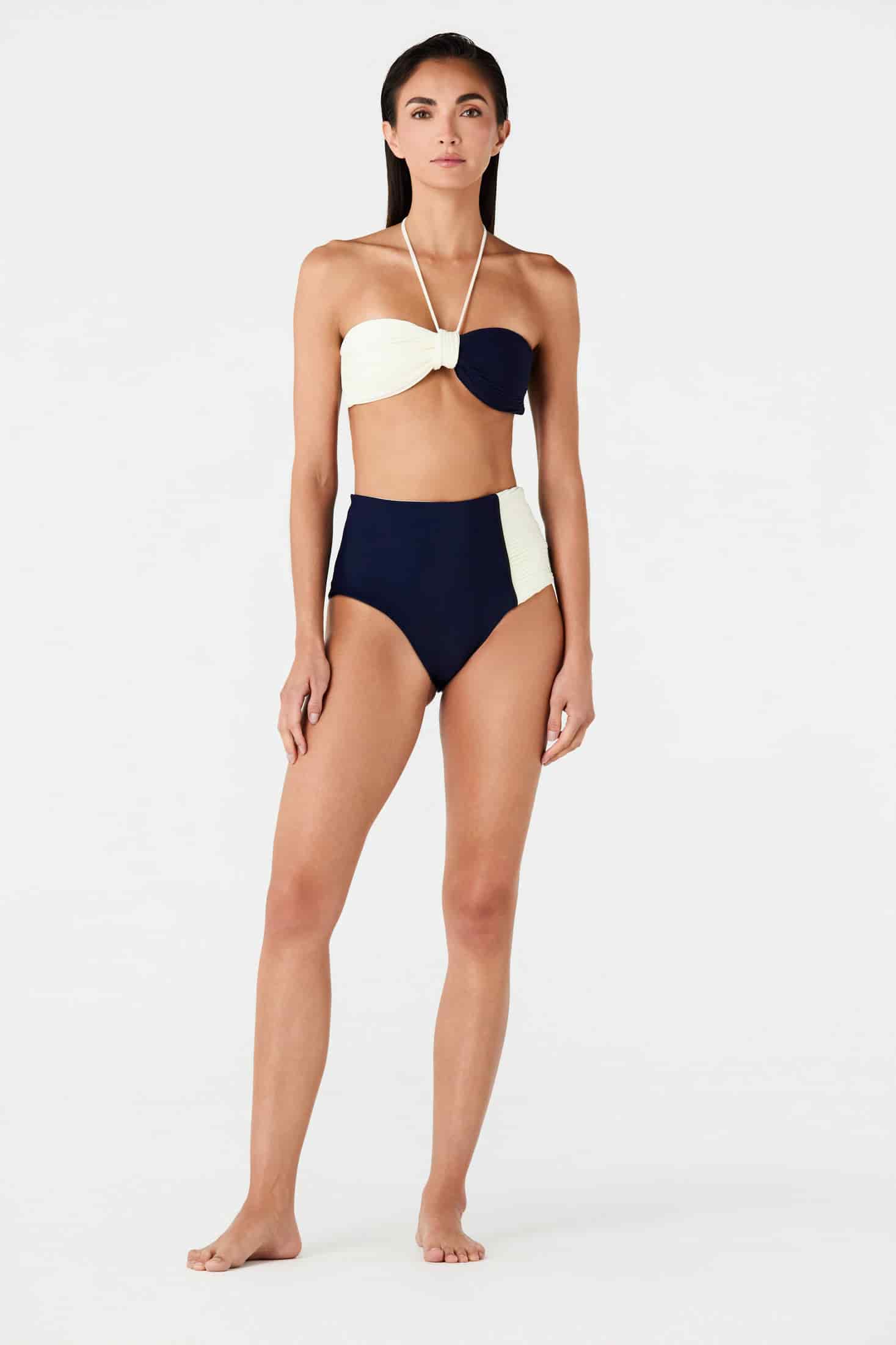 Emma Top / Navy - Ivory - miniatura 1