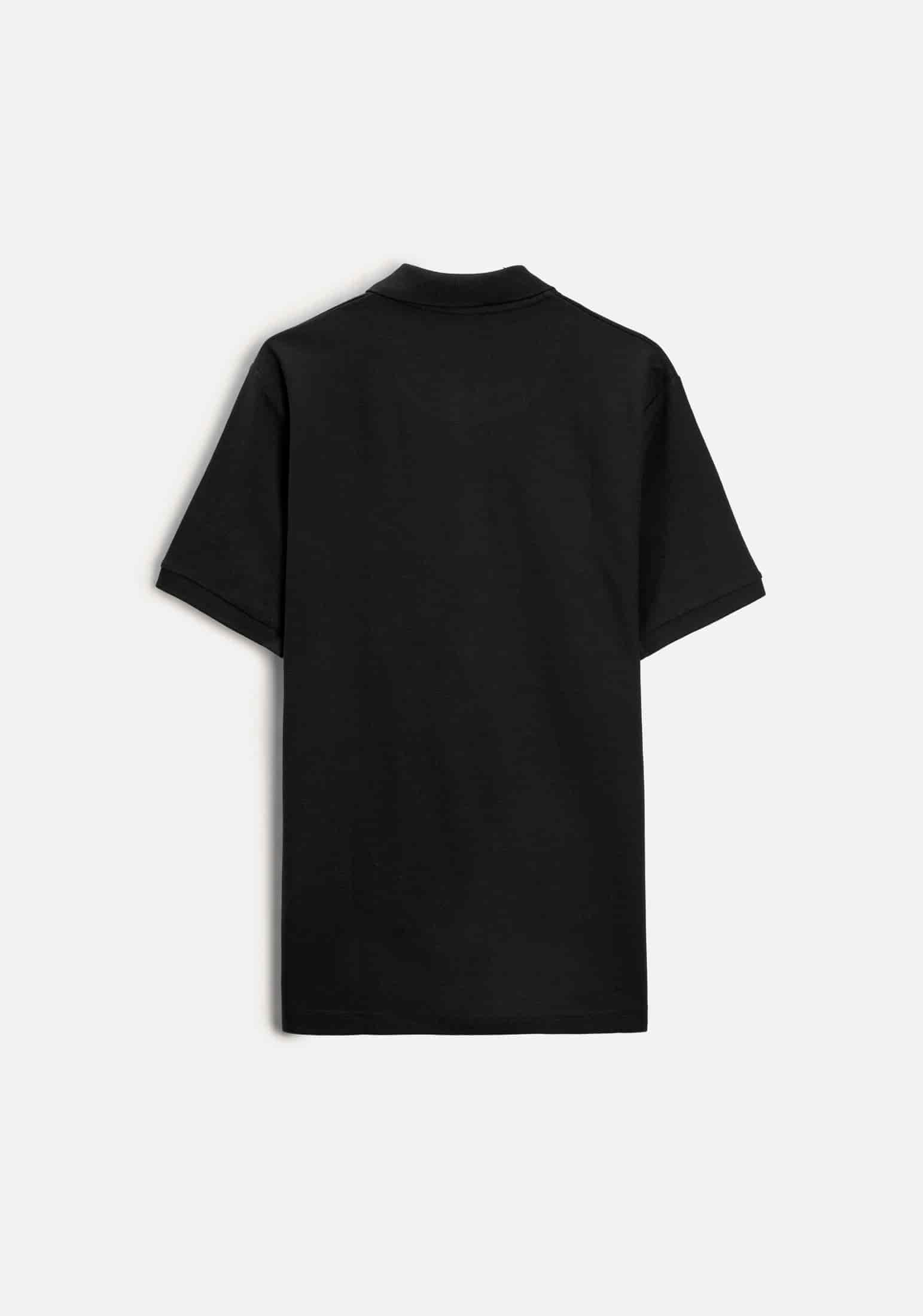 Camiseta Polo H Unicolor L-Azc Negro - miniatura 4