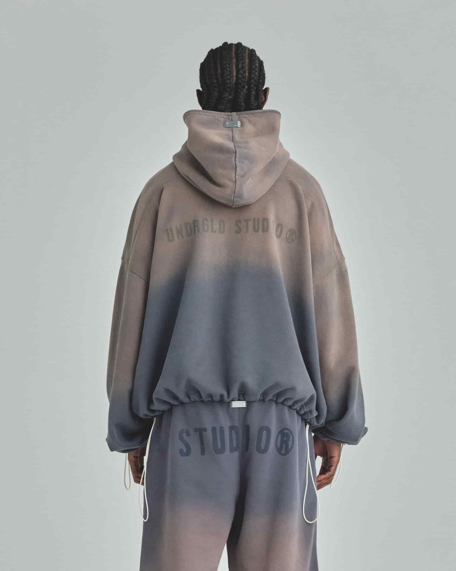 Spring Worn Logo Toggle Adjusted Hoodie Sandblast Gray - miniatura 7
