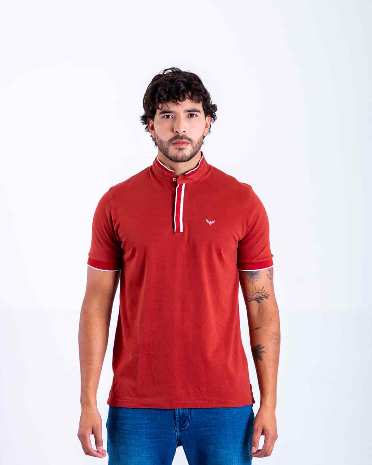Polo terracota para hombre - miniatura 1