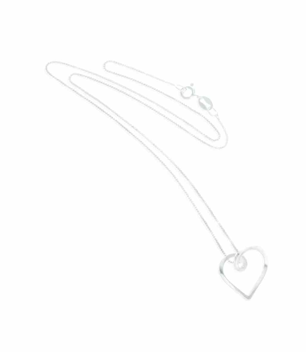 Collar Corazón Infinito Plata - miniatura 2