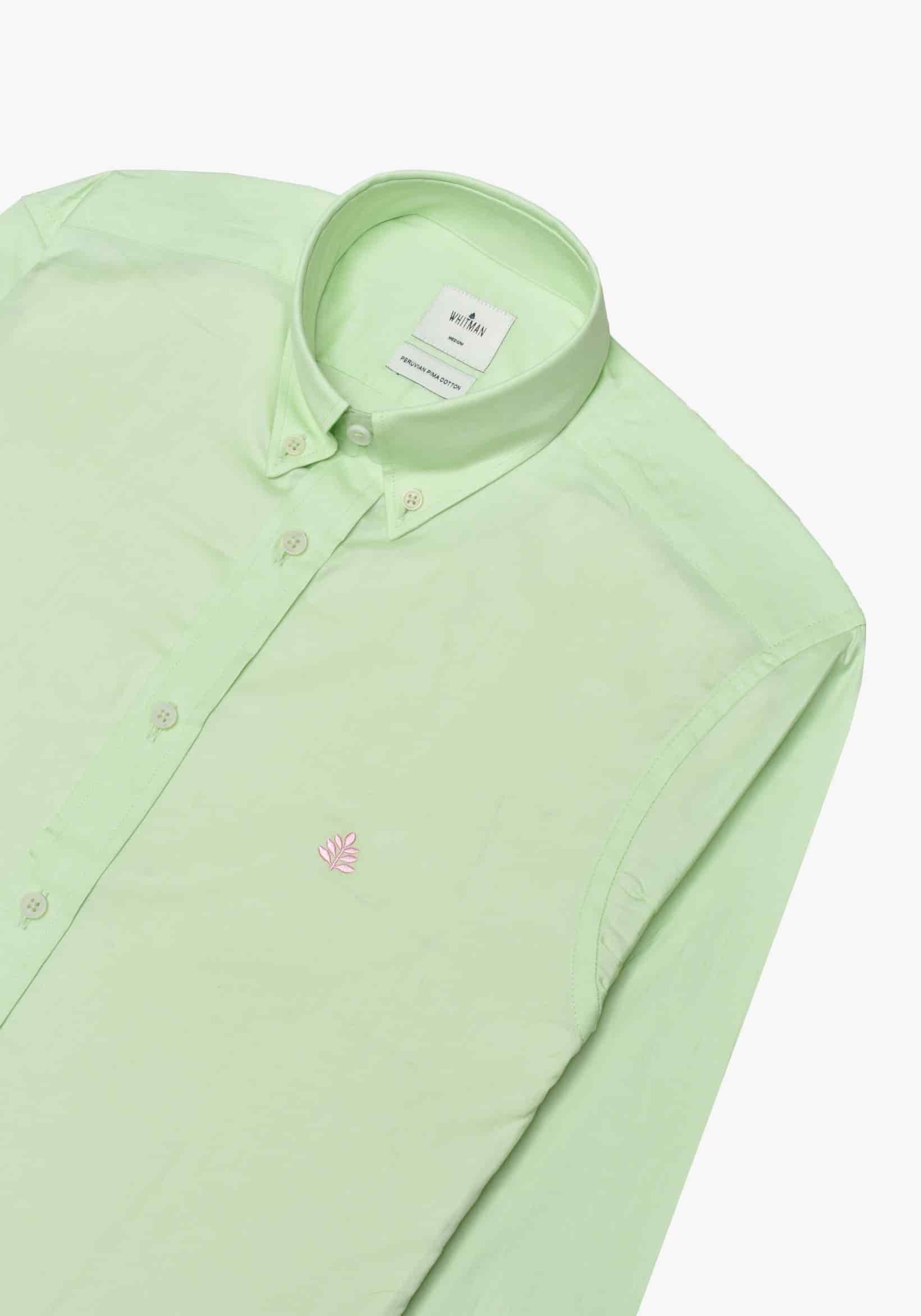 Camisa Verde Manzana Cuello Button Down L-Ros - miniatura 3
