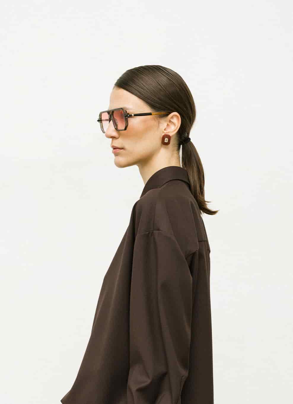 OTTAGONO S - BORDEAUX EARRINGS - miniatura 3
