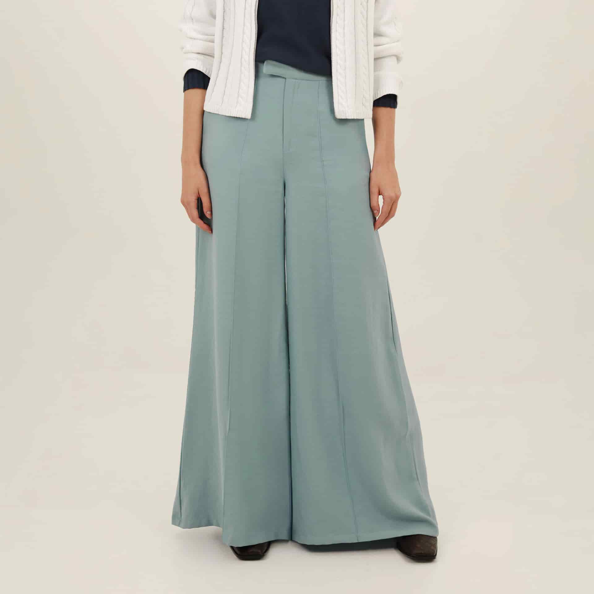 Pantalón ancho con alforzas - miniatura 8