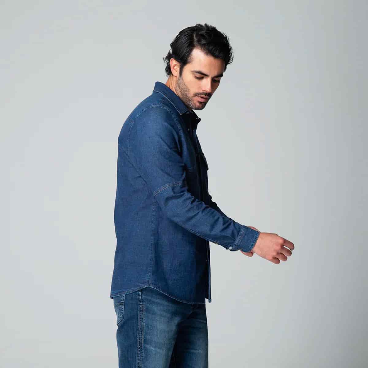 Camisa Denim Regular Dallas - miniatura 3