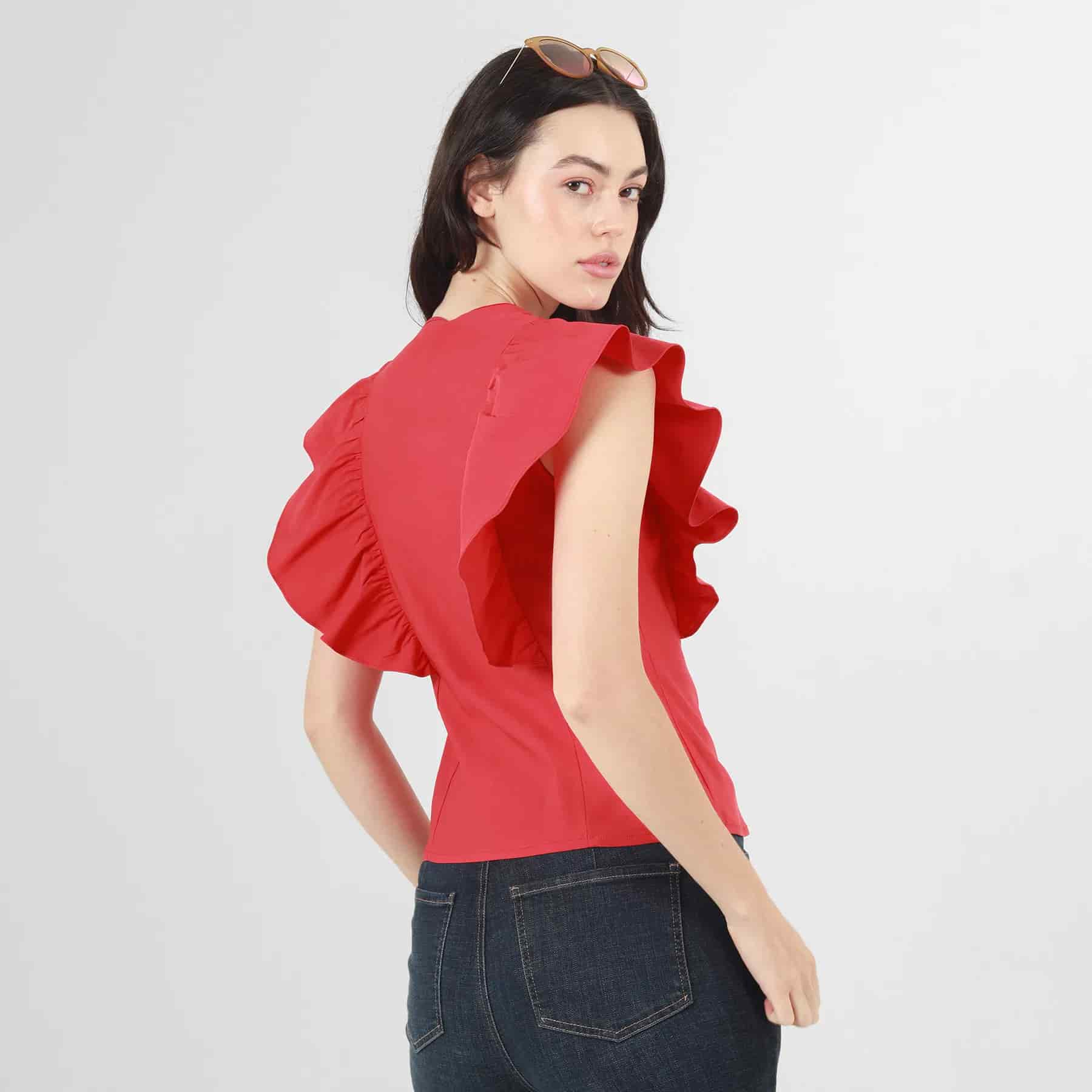Blusa Cuello Redondo Manga Sisa - miniatura 12