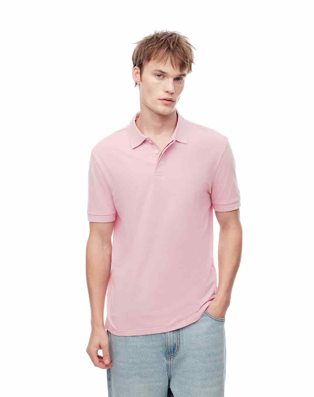 Polo slim palo de rosa hombre - miniatura 1
