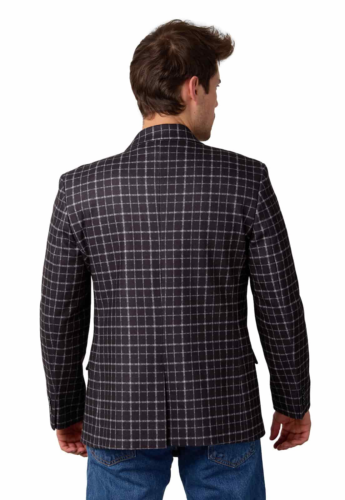 Blazer estampado negro a cuadros - miniatura 20