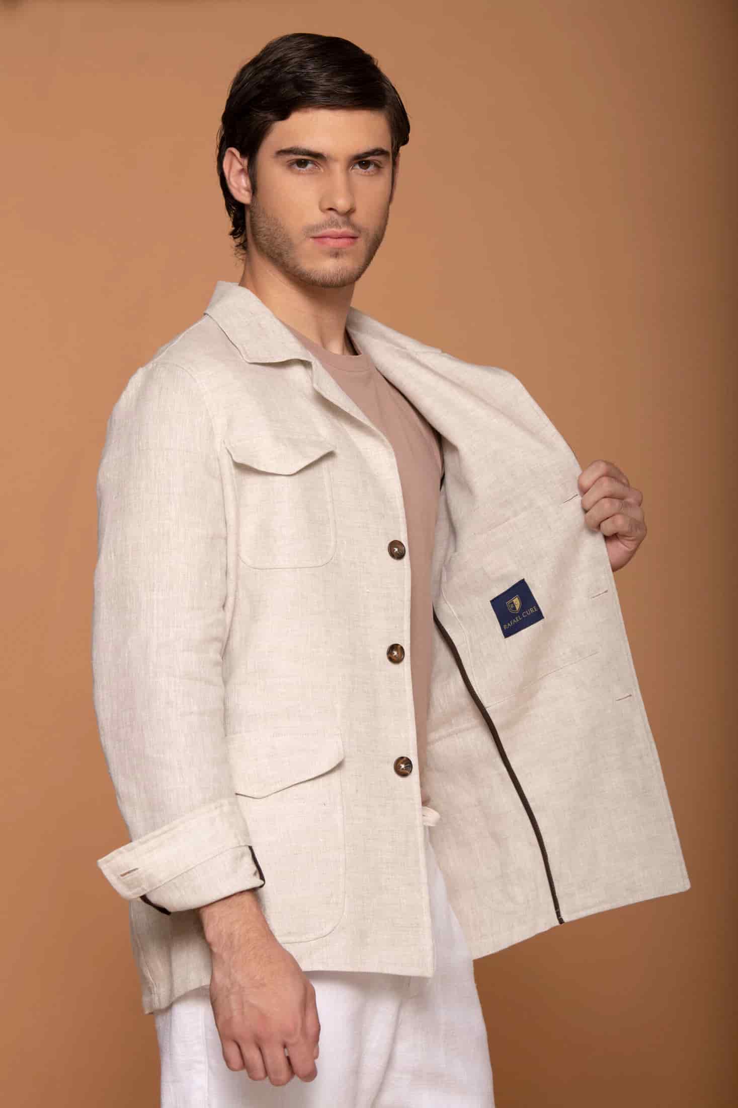 Chaqueta Safari Lino Arena - miniatura 3