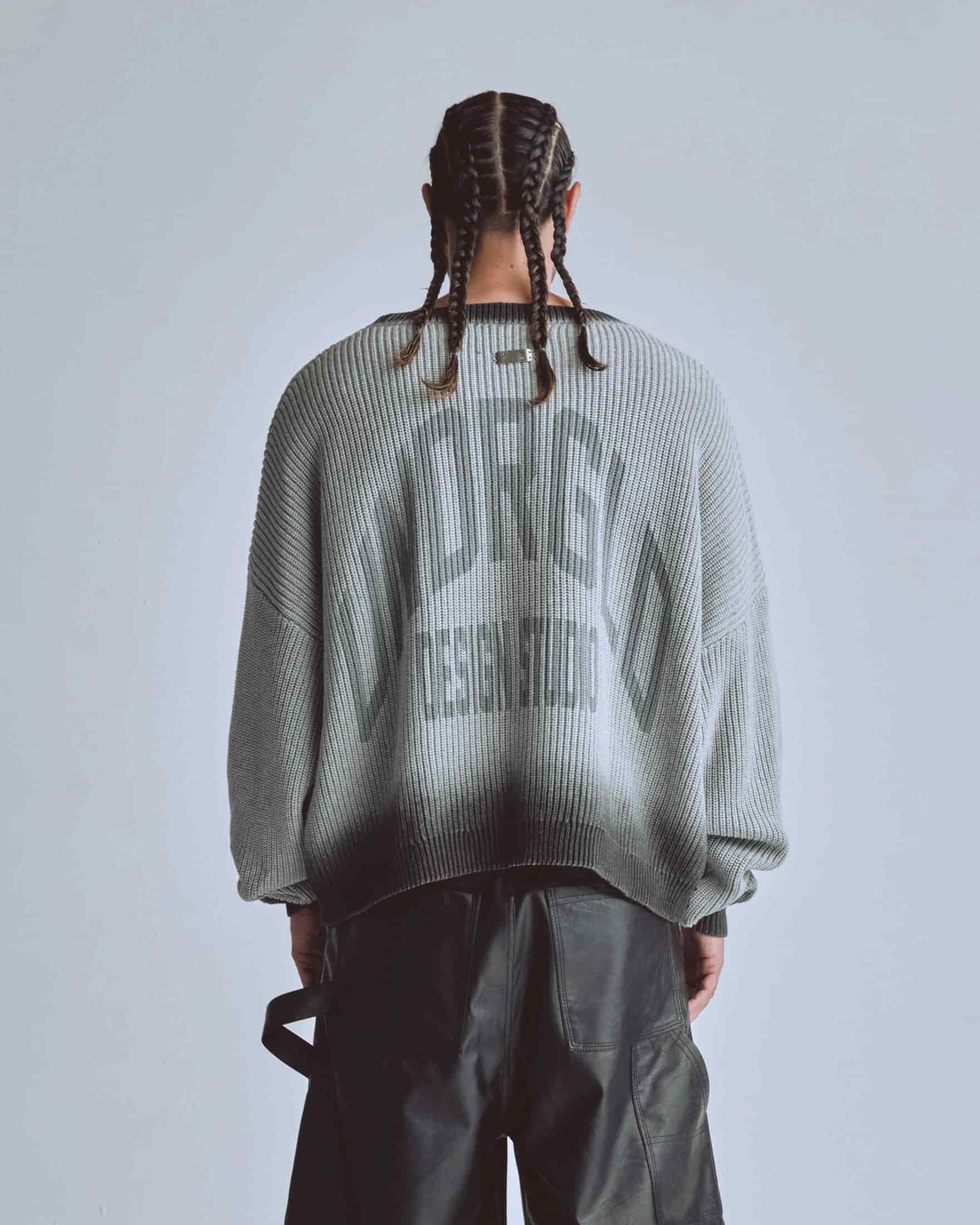 Basics Gradient Knit Crewneck Gradient Gray - miniatura 7