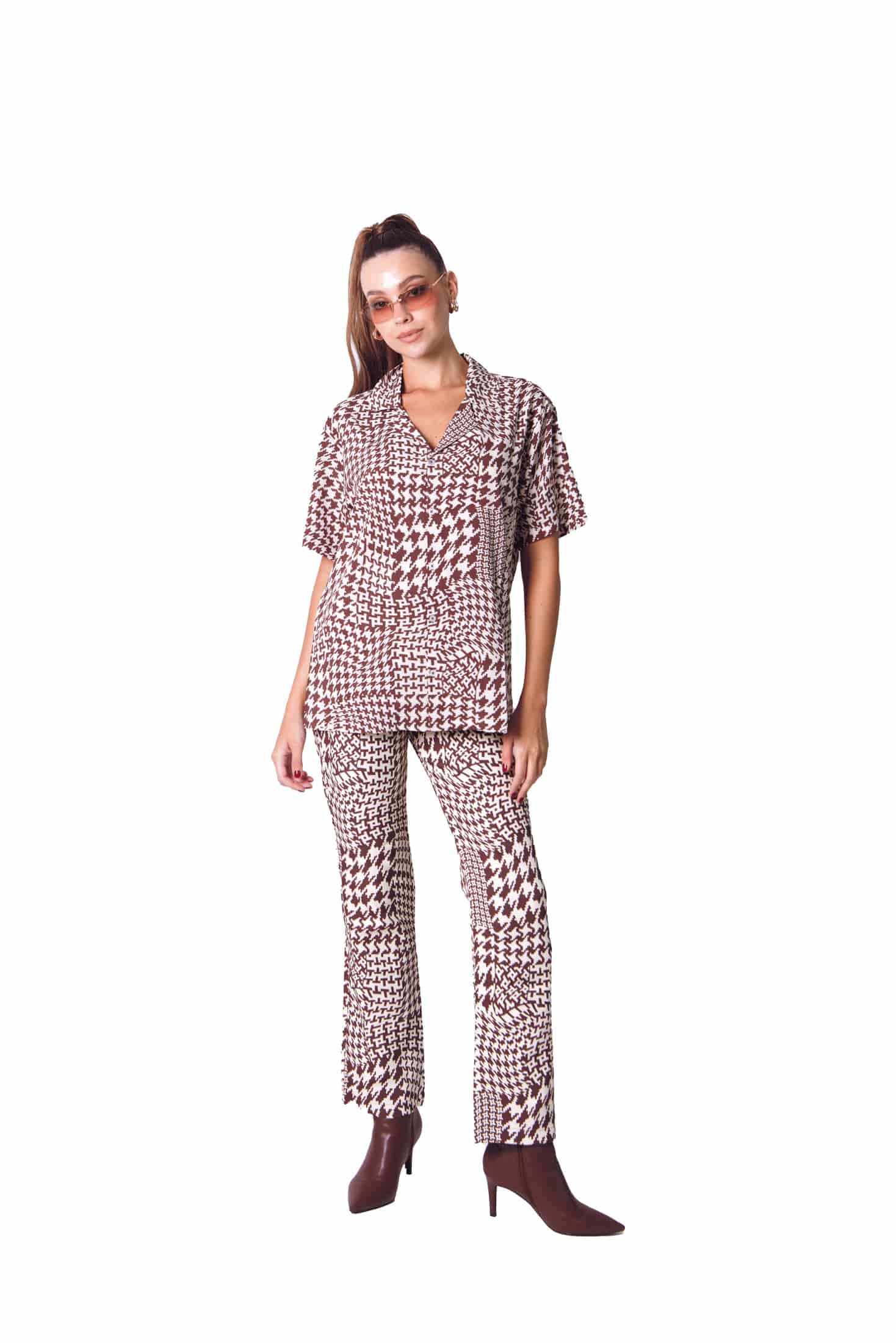 Howdy Pants in Geometrical brown - miniatura 2