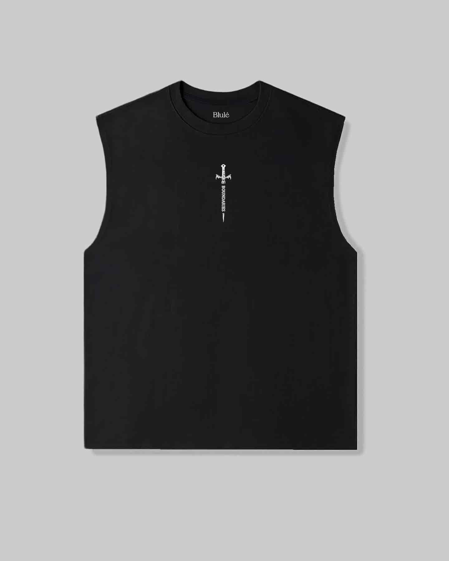 Oversized Sleeveless Boundaries Black - miniatura 2