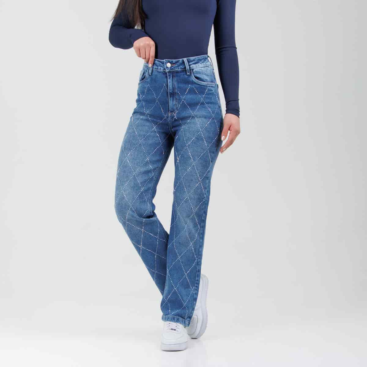Jean Axspen Mom Fitr Brillos  Ox-2897 - miniatura 1