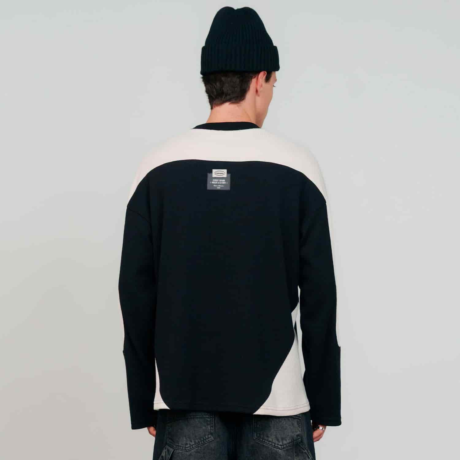 Waffer Long Sleeve Tee - Black - miniatura 3