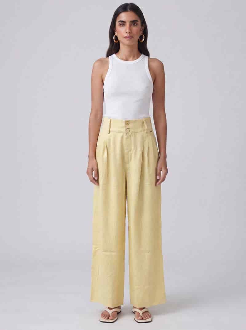 PANTALÓN CANVAS AMARILLO - miniatura 1