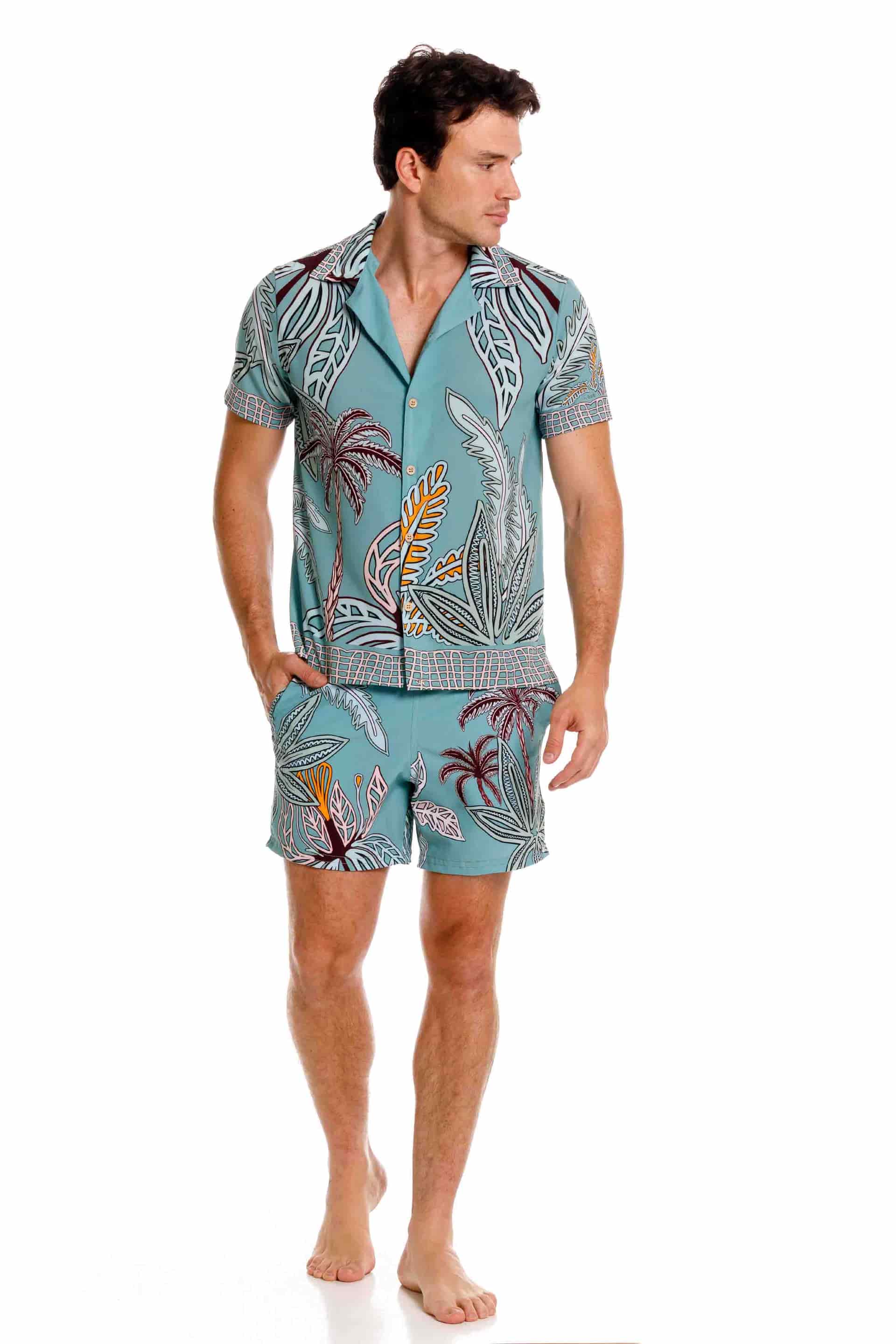 Camisa Playera Maxipalms Verde - miniatura 4