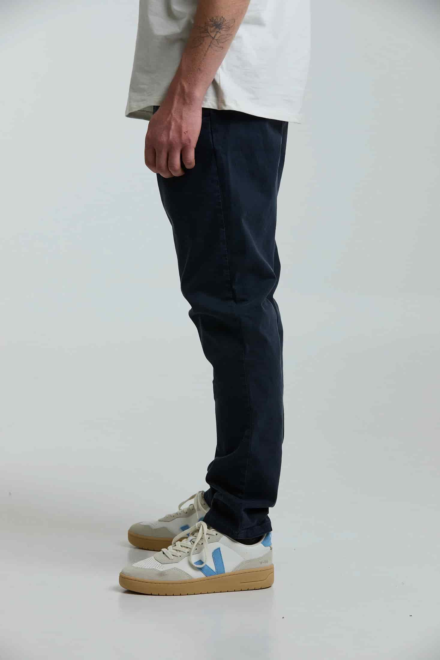 Pantalón de drill azul oscuro - miniatura 4