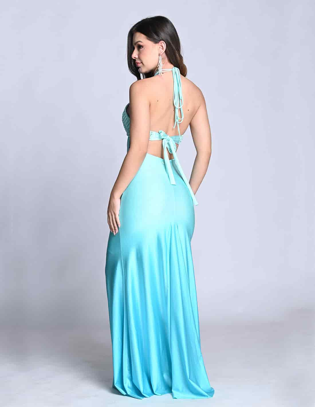 Vestido Kai Turquoise - miniatura 6