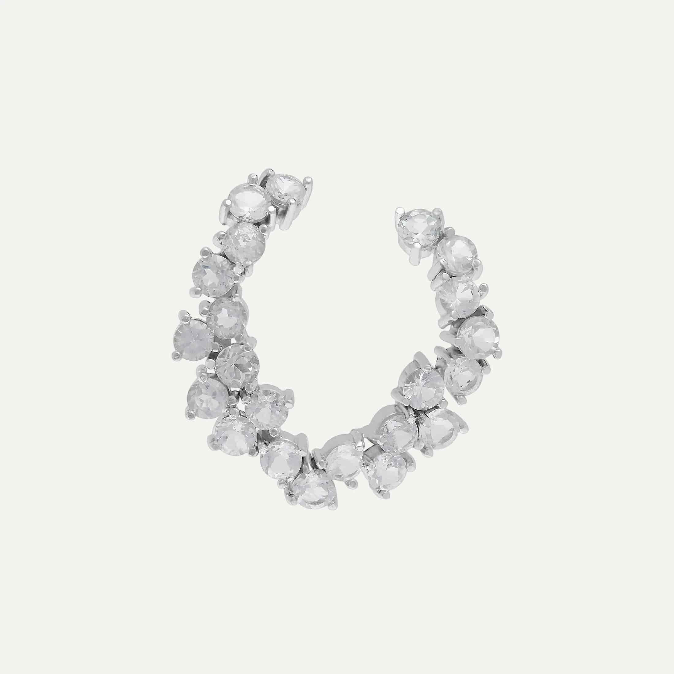 Arete Twisted wave hoop - miniatura 4