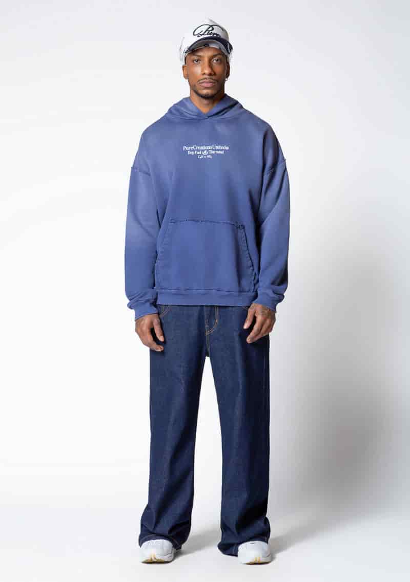 Dopamine blue hoodie - miniatura 4
