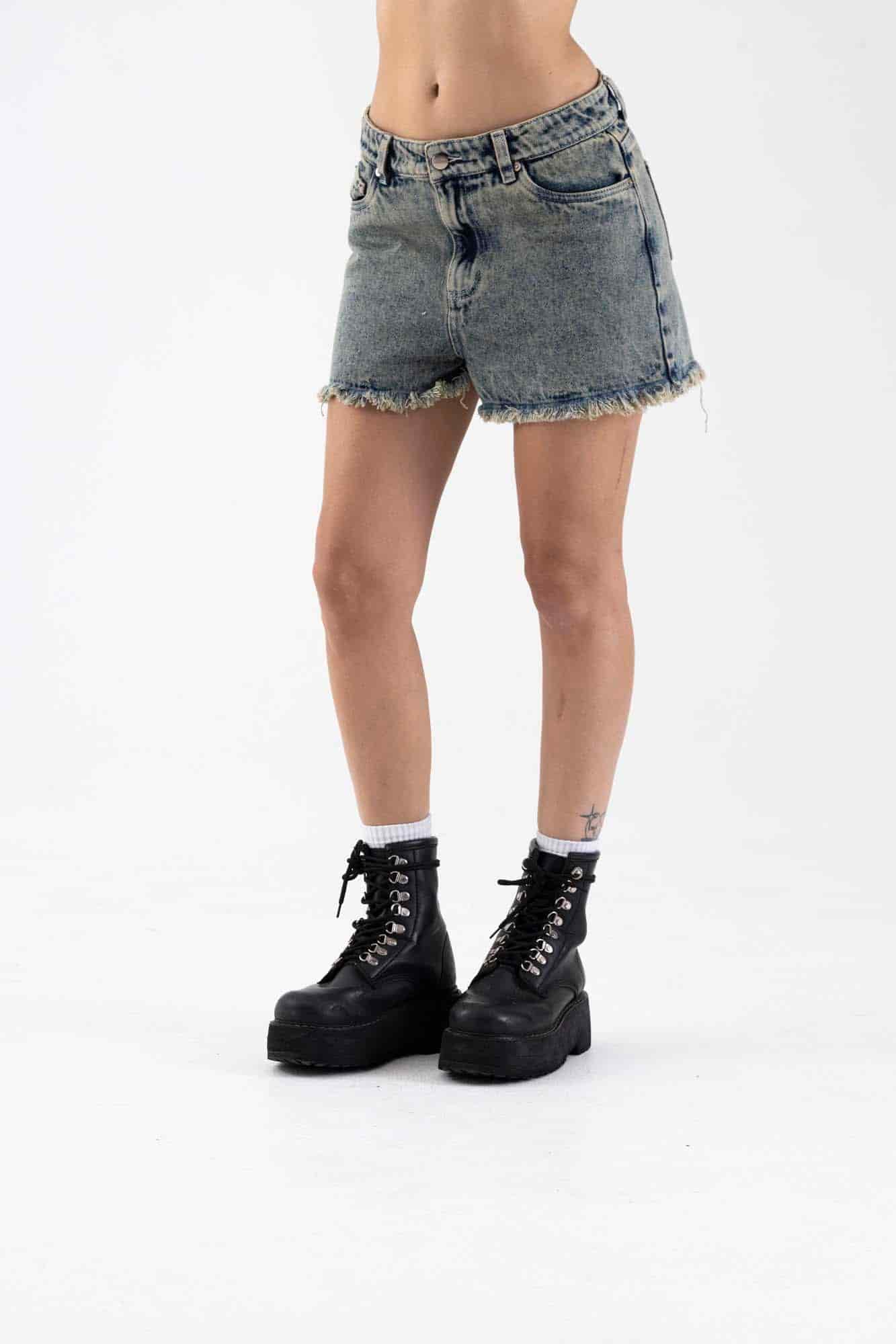 BLACK ACID DENIM SHORT - miniatura 37