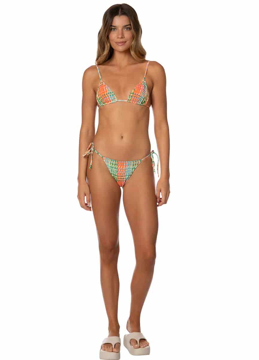 Maaji Dreamy Grid Zen Sliding Triangle Bikini Top - miniatura 4