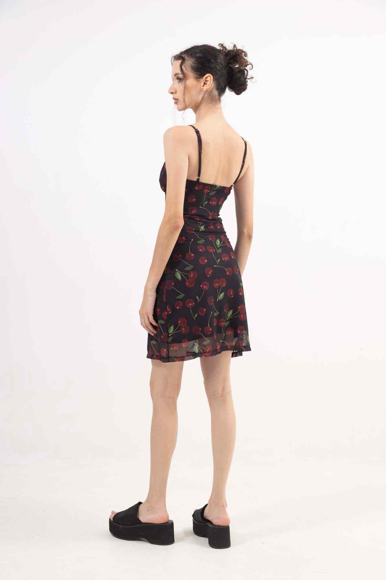 CHERRY MESH DRESS - miniatura 13