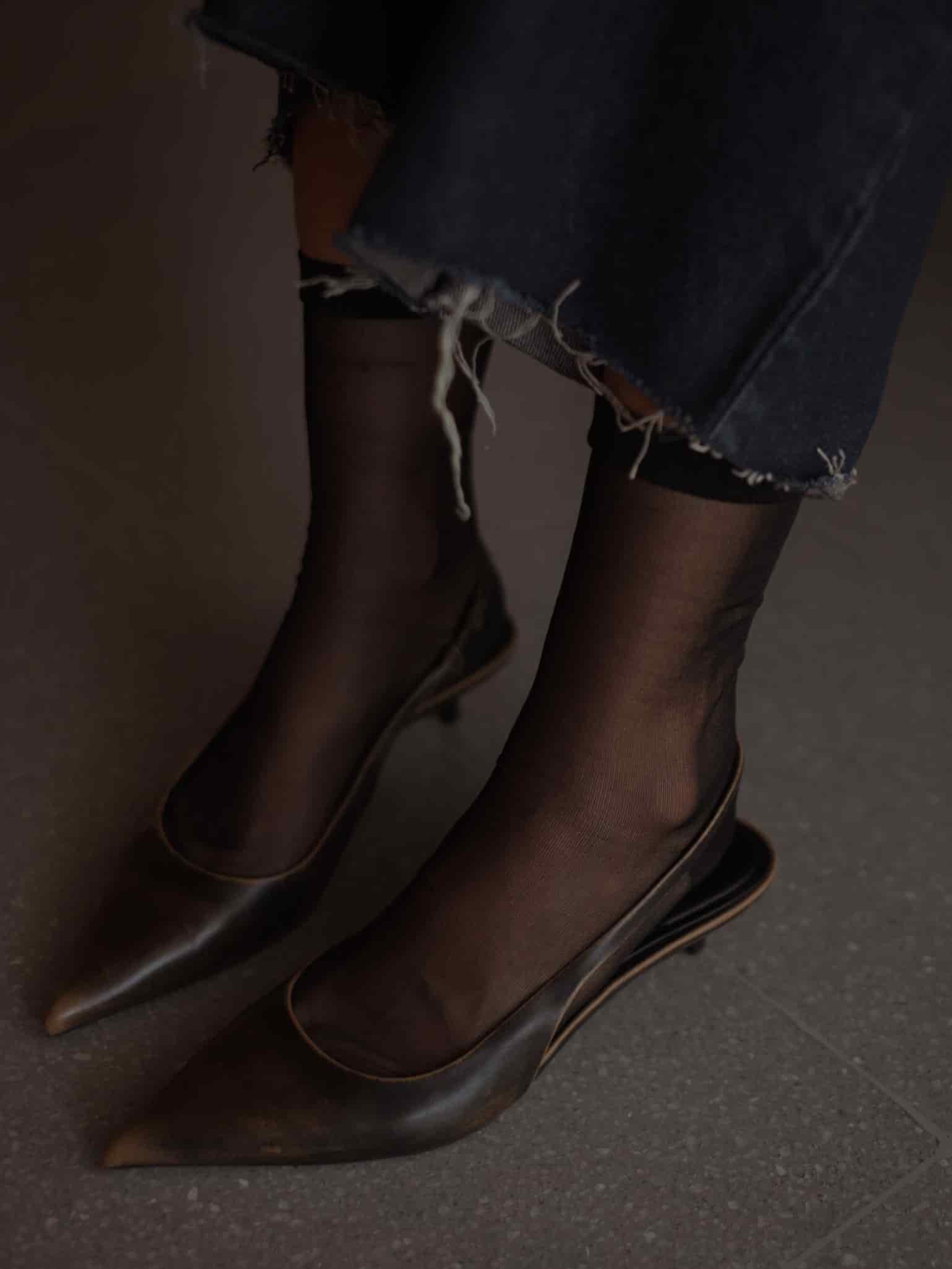 MESH SOCKS - BLACK - miniatura 1