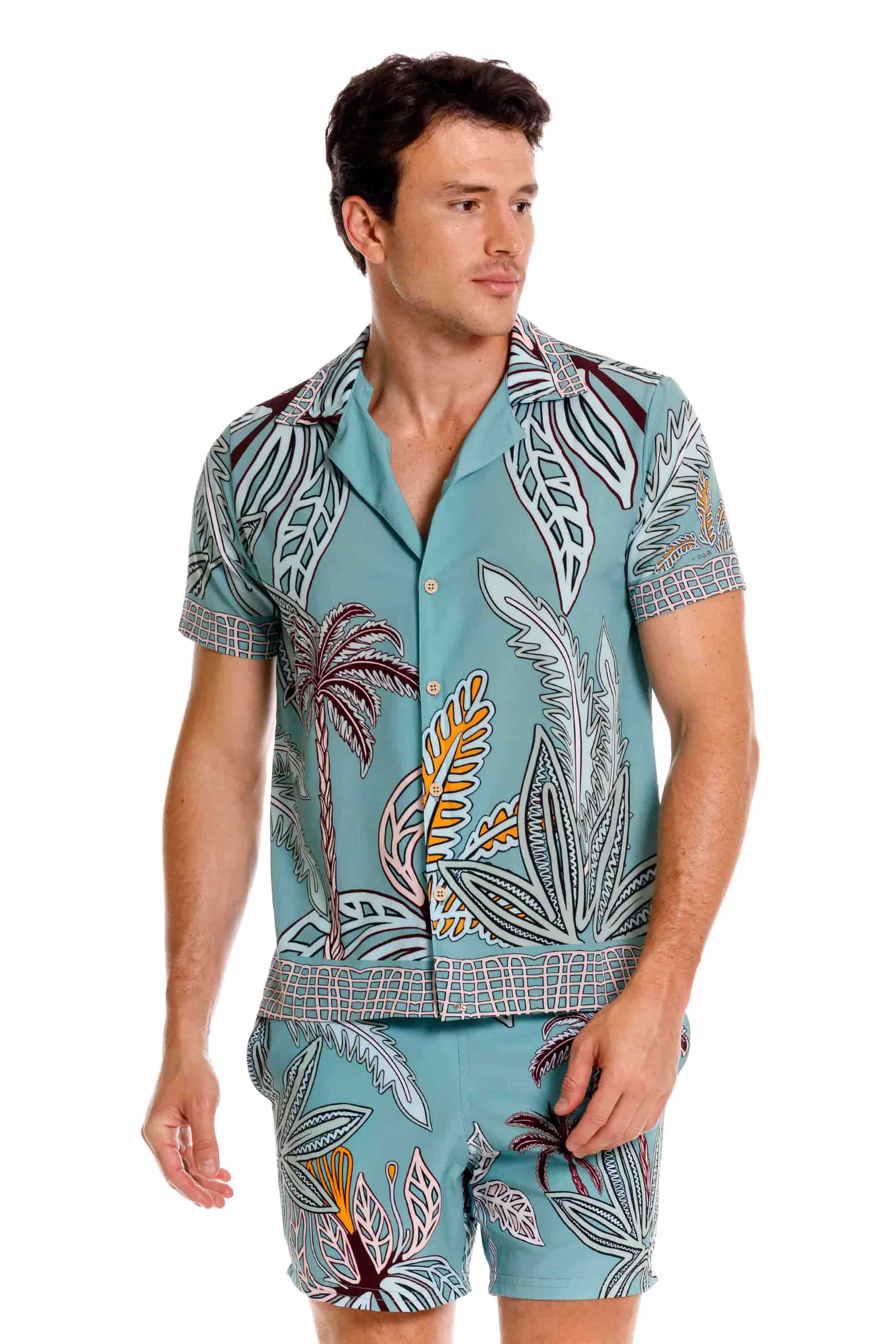 Camisa Playera Maxipalms Verde - miniatura 1