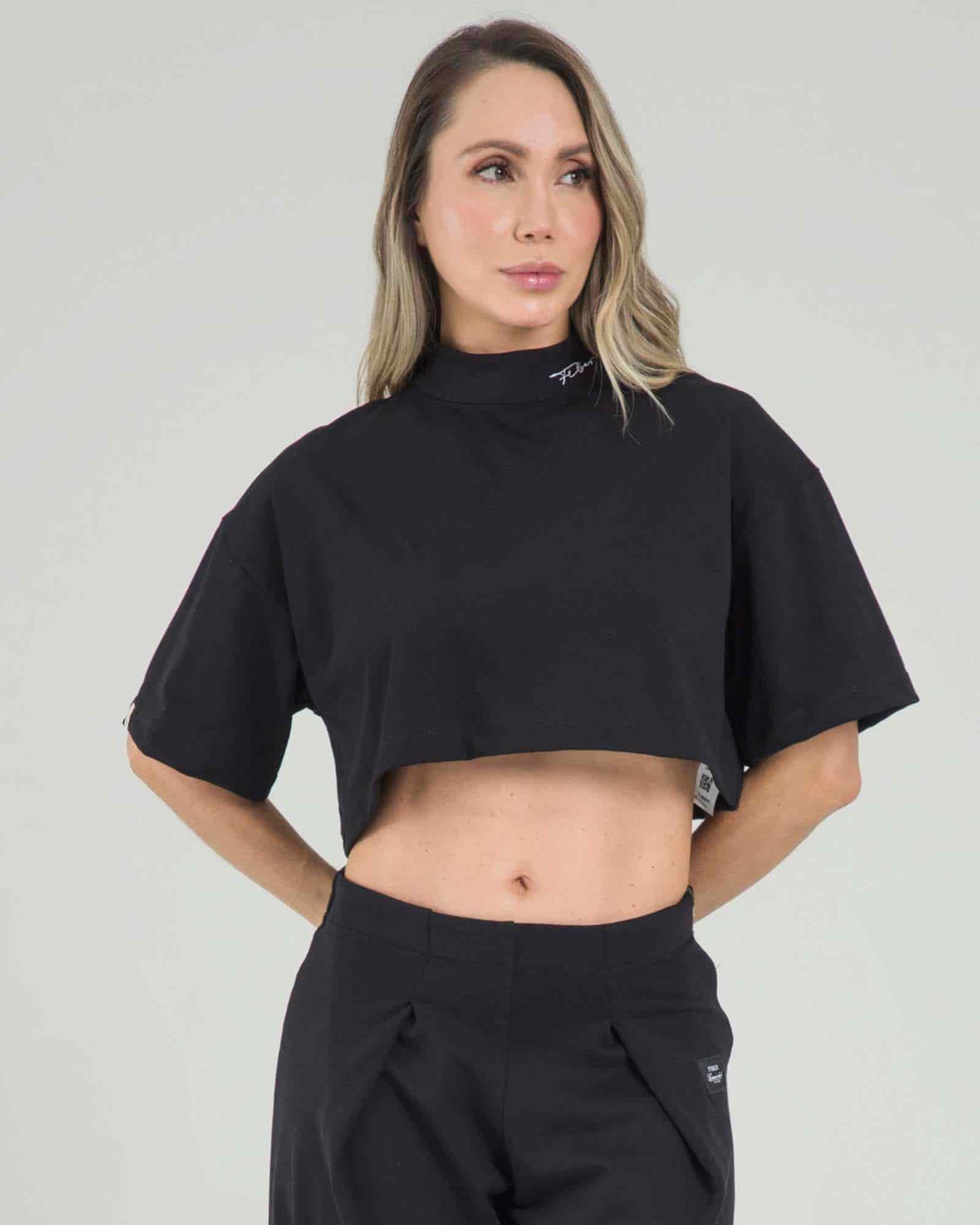 Blusa back zip blanco lumen FIBER - miniatura 2