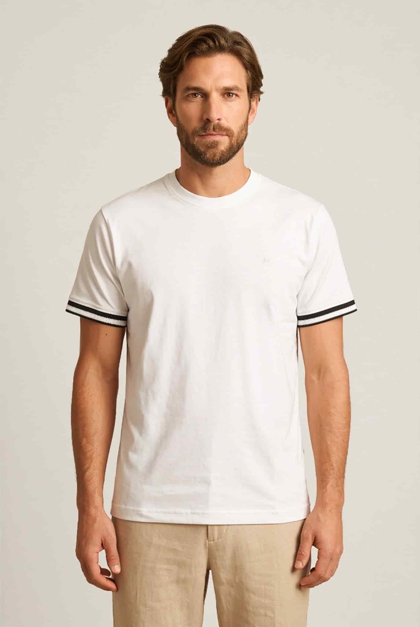 Camiseta cuello redondo para hombre Jon Sonen 020425008 - miniatura 2