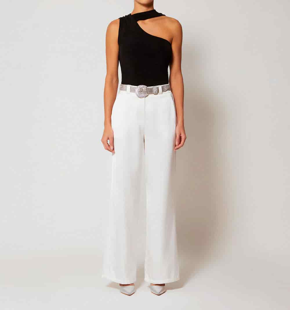 Pantalon tiro alto con correa - miniatura 12