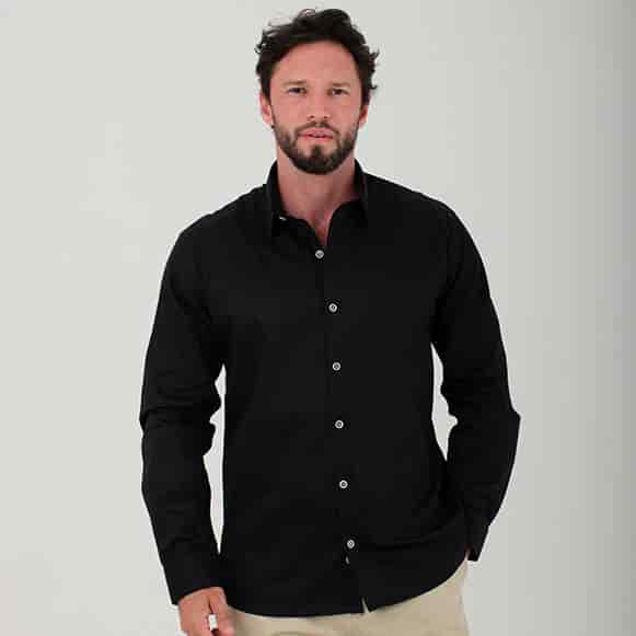 CAMISA ML 100% ALGODON HOMBRE - miniatura 2