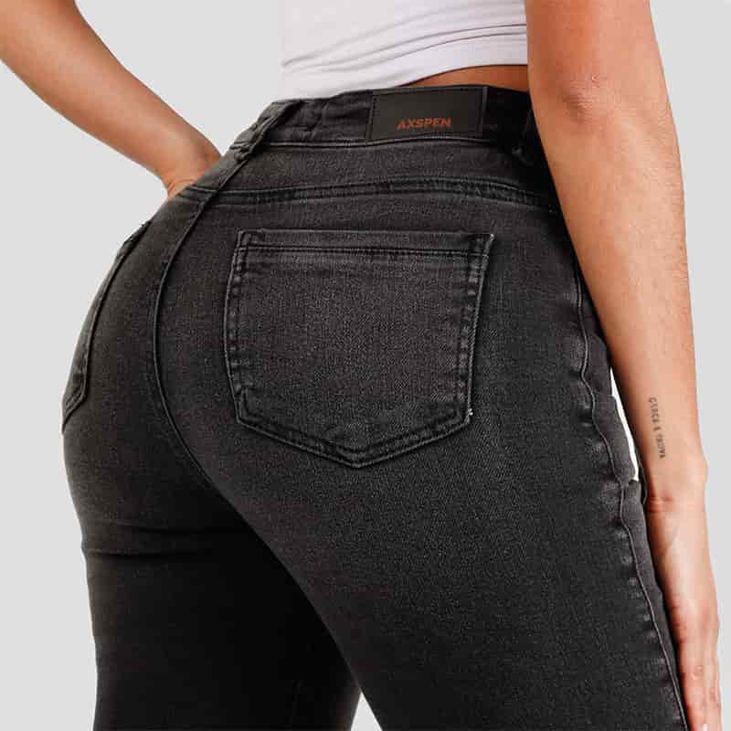 Jeans dama Mom Fit AX-2572 Gris - miniatura 3