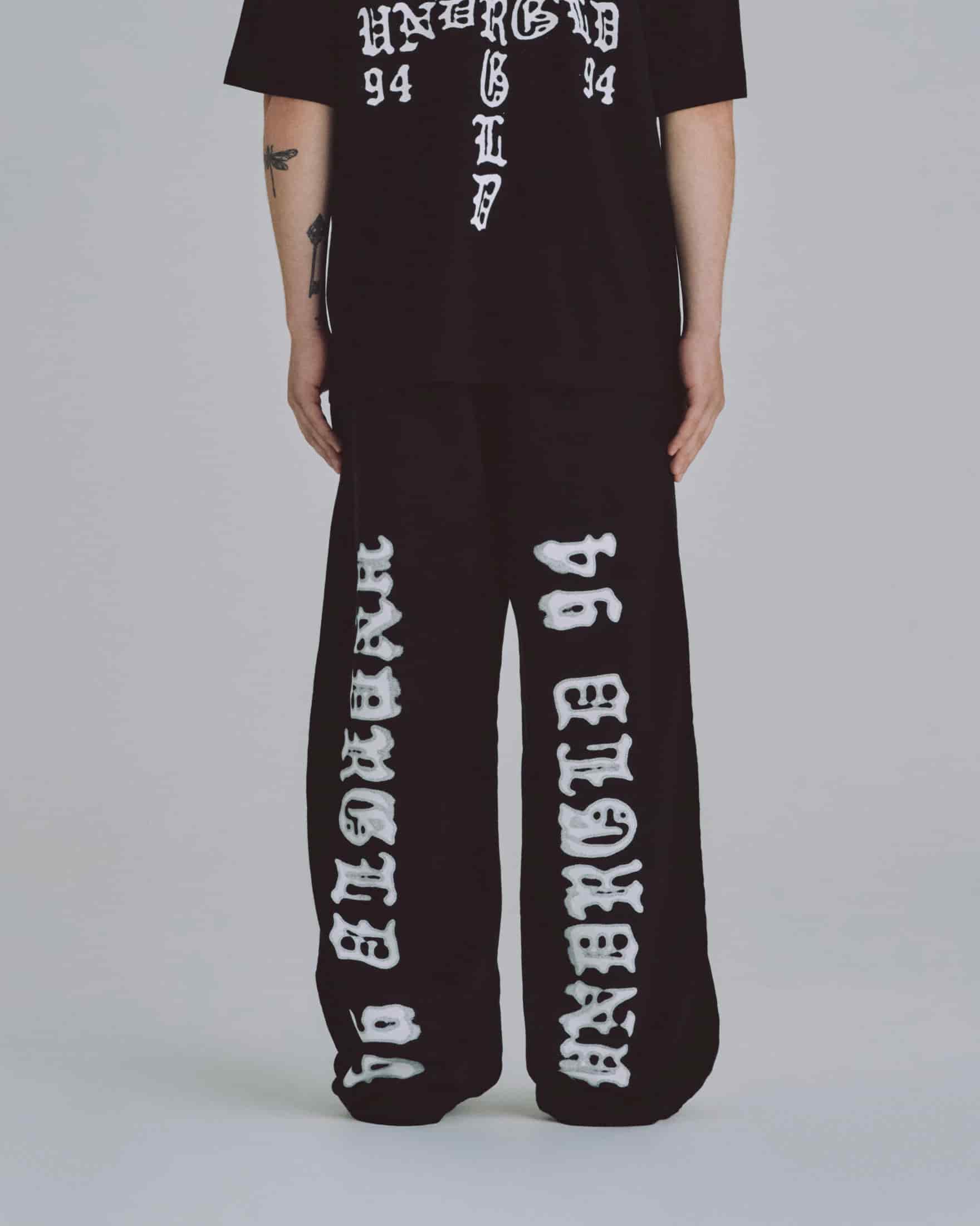 94' UNDRGLD Straight Pants Black - miniatura 7
