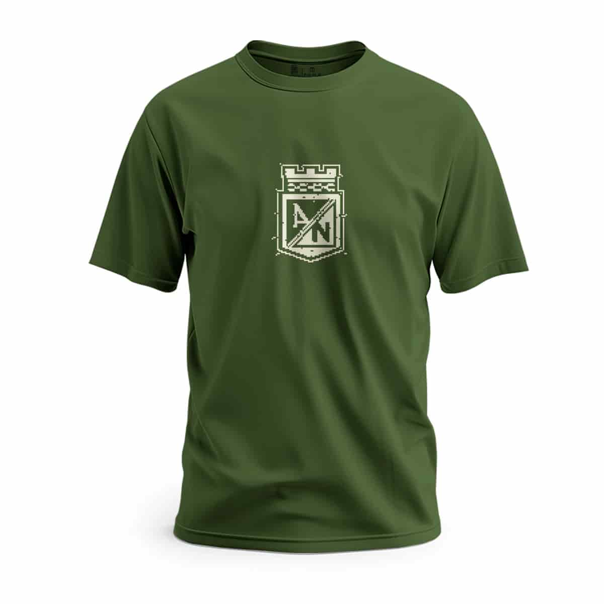 CAMISETA VERDE ESCUDO PIXEL - miniatura 1