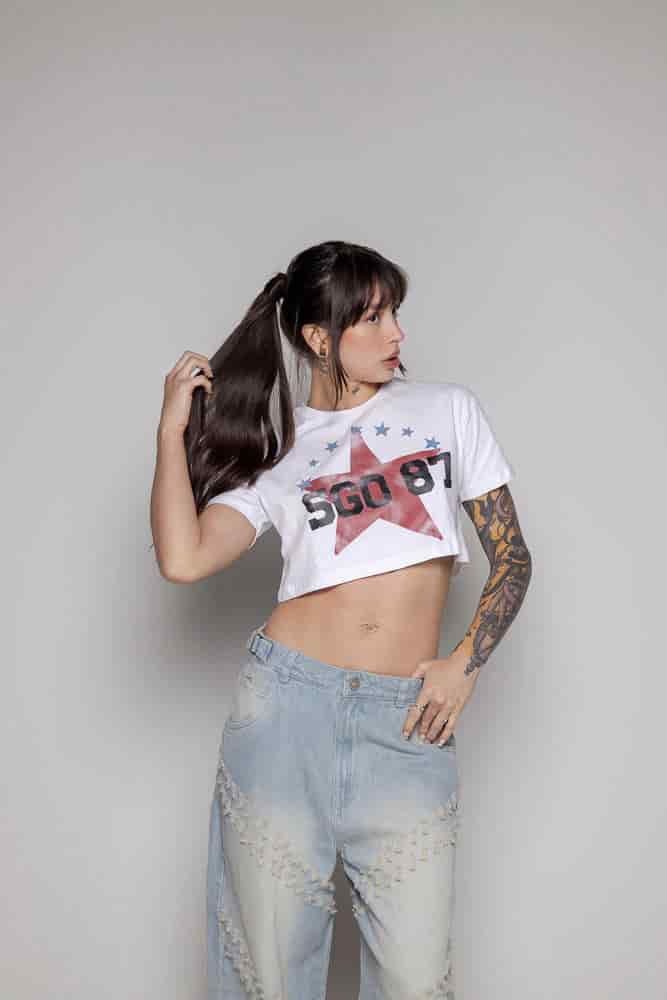 Crop-Top Courage Estrella-Blanco - miniatura 7
