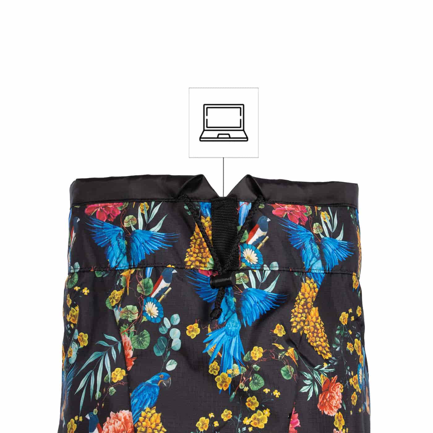 Morral Viajero ULTRA Plegable Estampado Azulejos Citybags Multicolor - miniatura 7