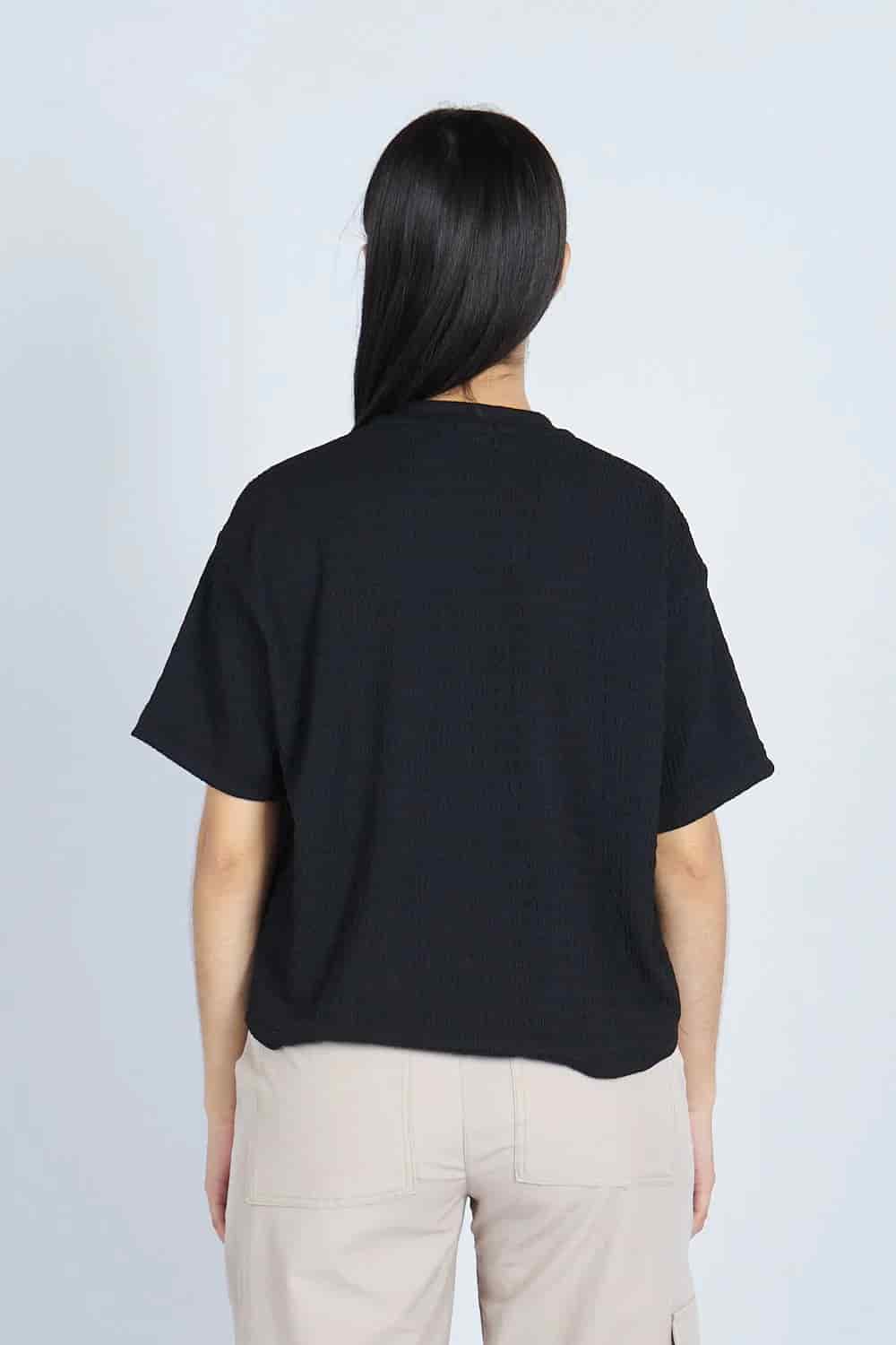 Camiseta oversize textura NEGRA | Drop 03 | - miniatura 4