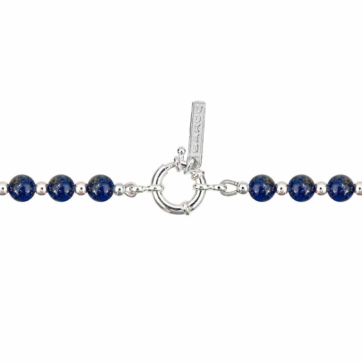 SAPPHIRE NECKLACE | COLLAR CON BALINES EN PLATA Y LAPISLÁZULI - miniatura 4
