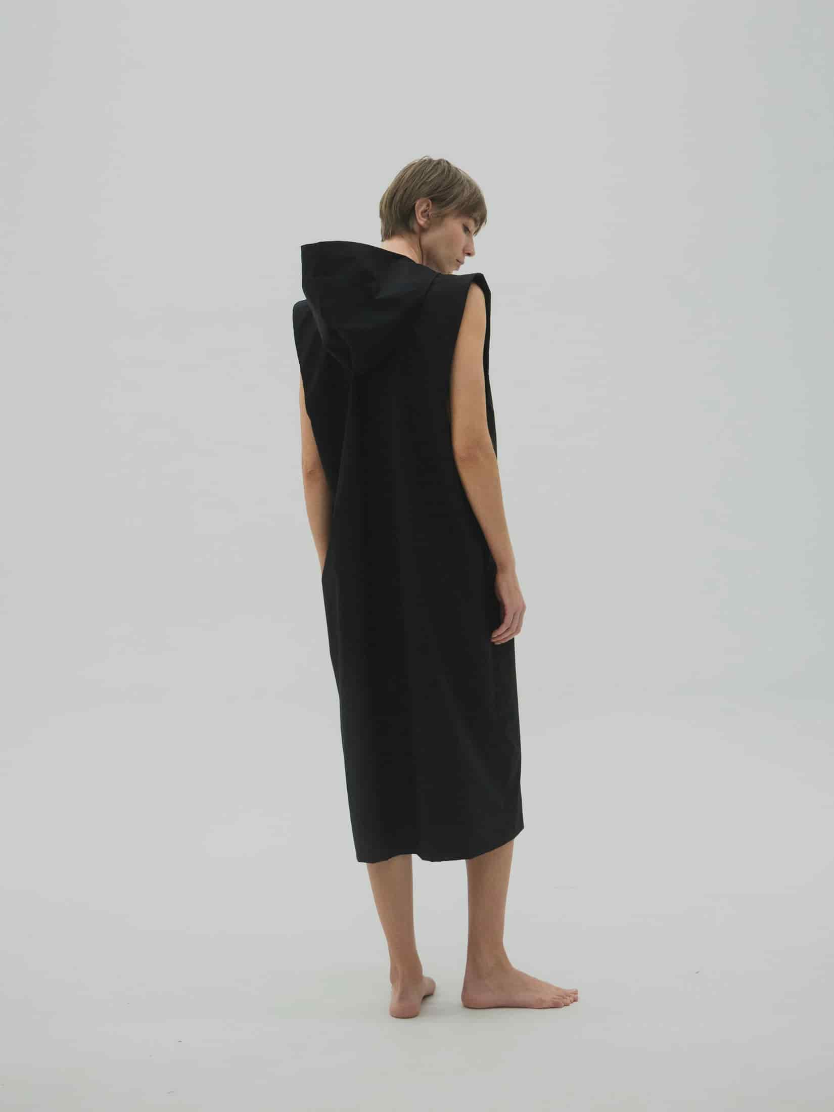 Hooded shirt-dress Woman - miniatura 1