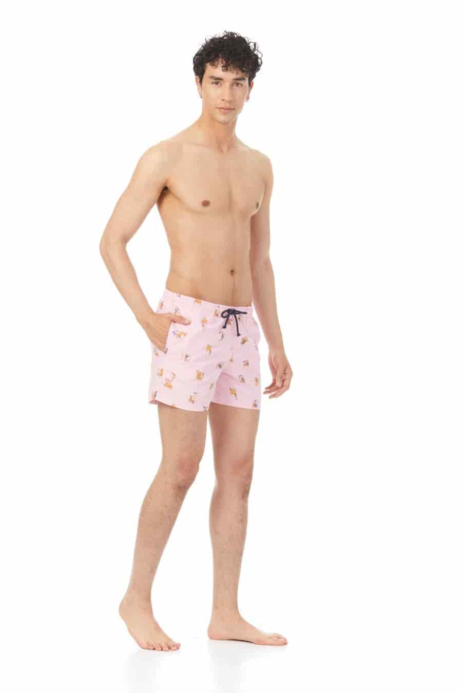 Men's separate lorenzo swim trunk pink - miniatura 3