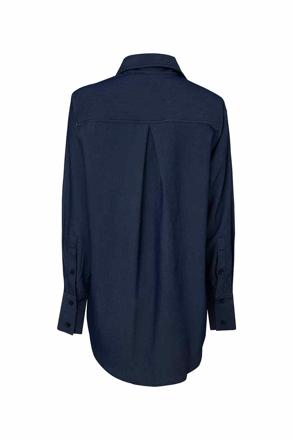 Camisa new giorgina azul indigo - miniatura 2