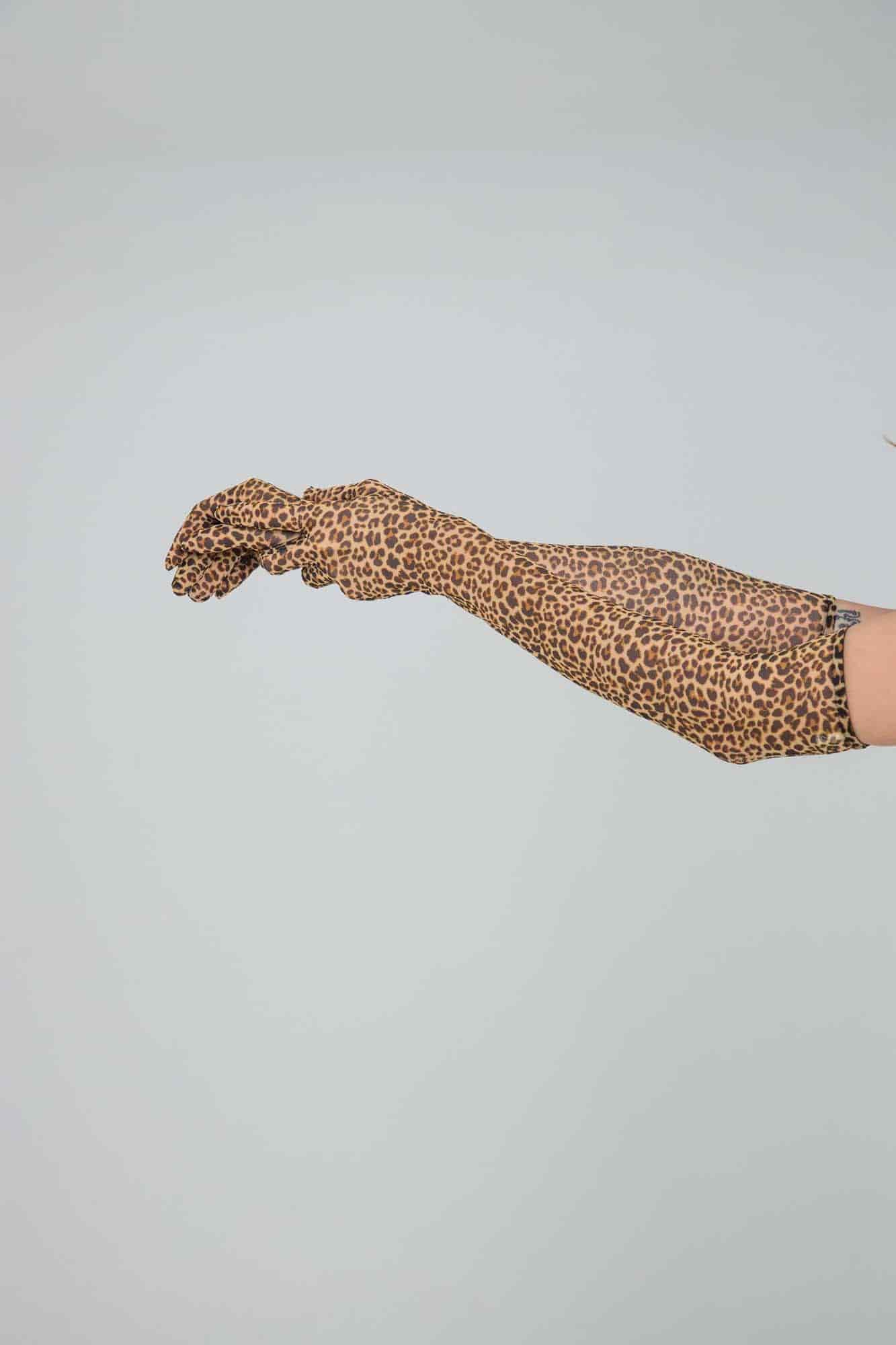 LEOPARD MESH GLOVES - miniatura 7