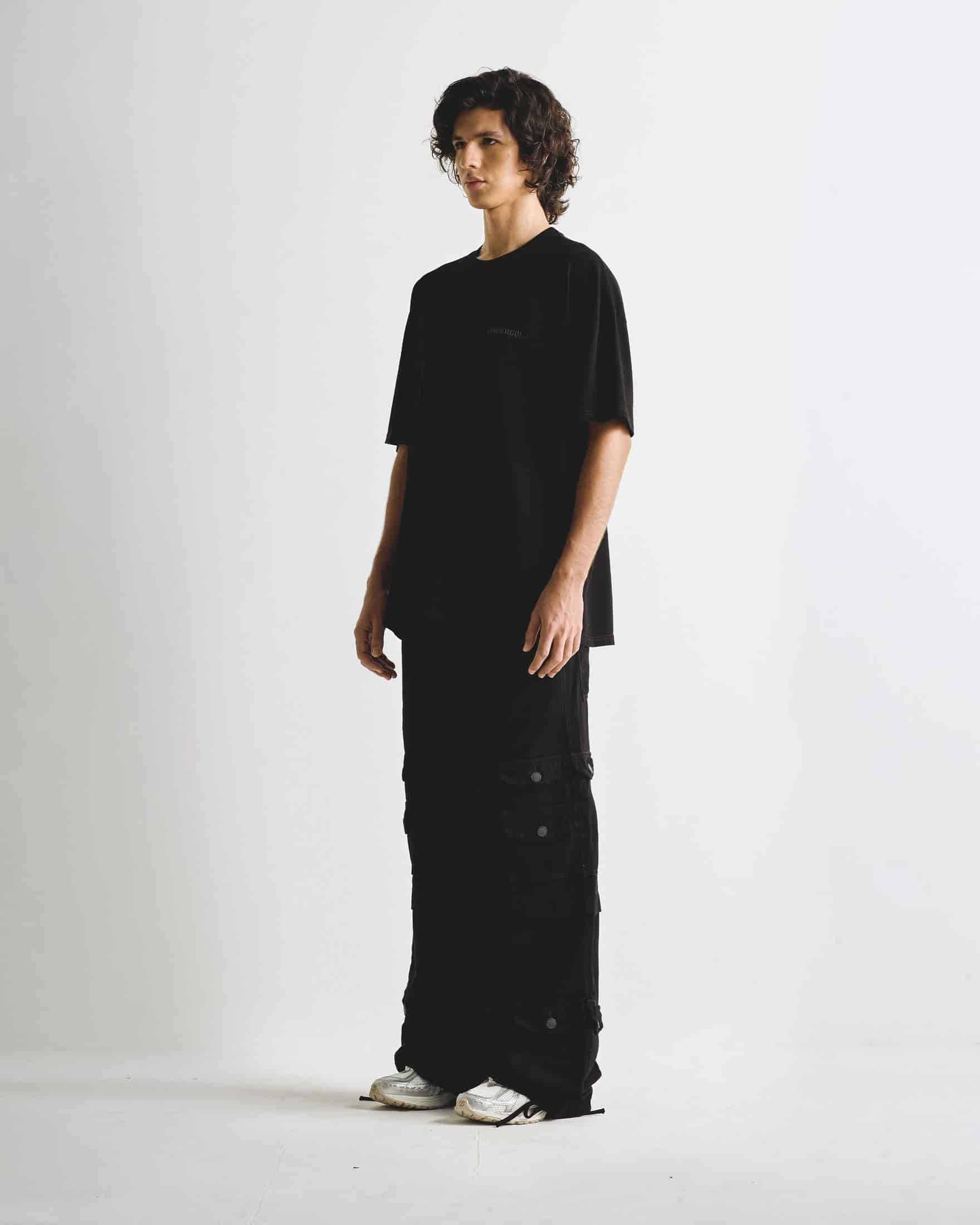 Line Logo Tshirt  Black - miniatura 5