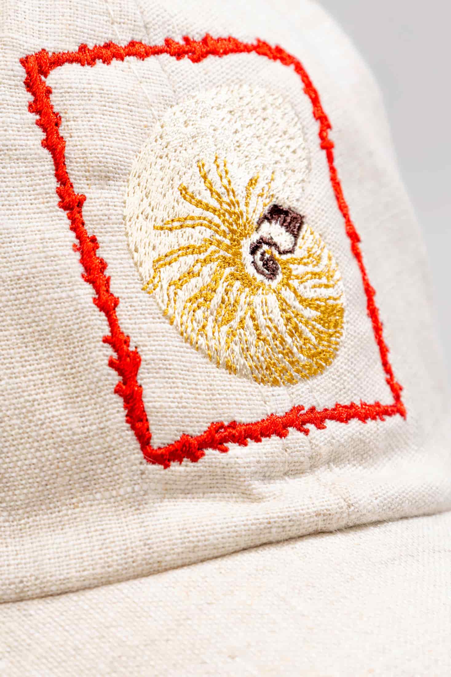 Men's linen cap atlantis embroidered - miniatura 11