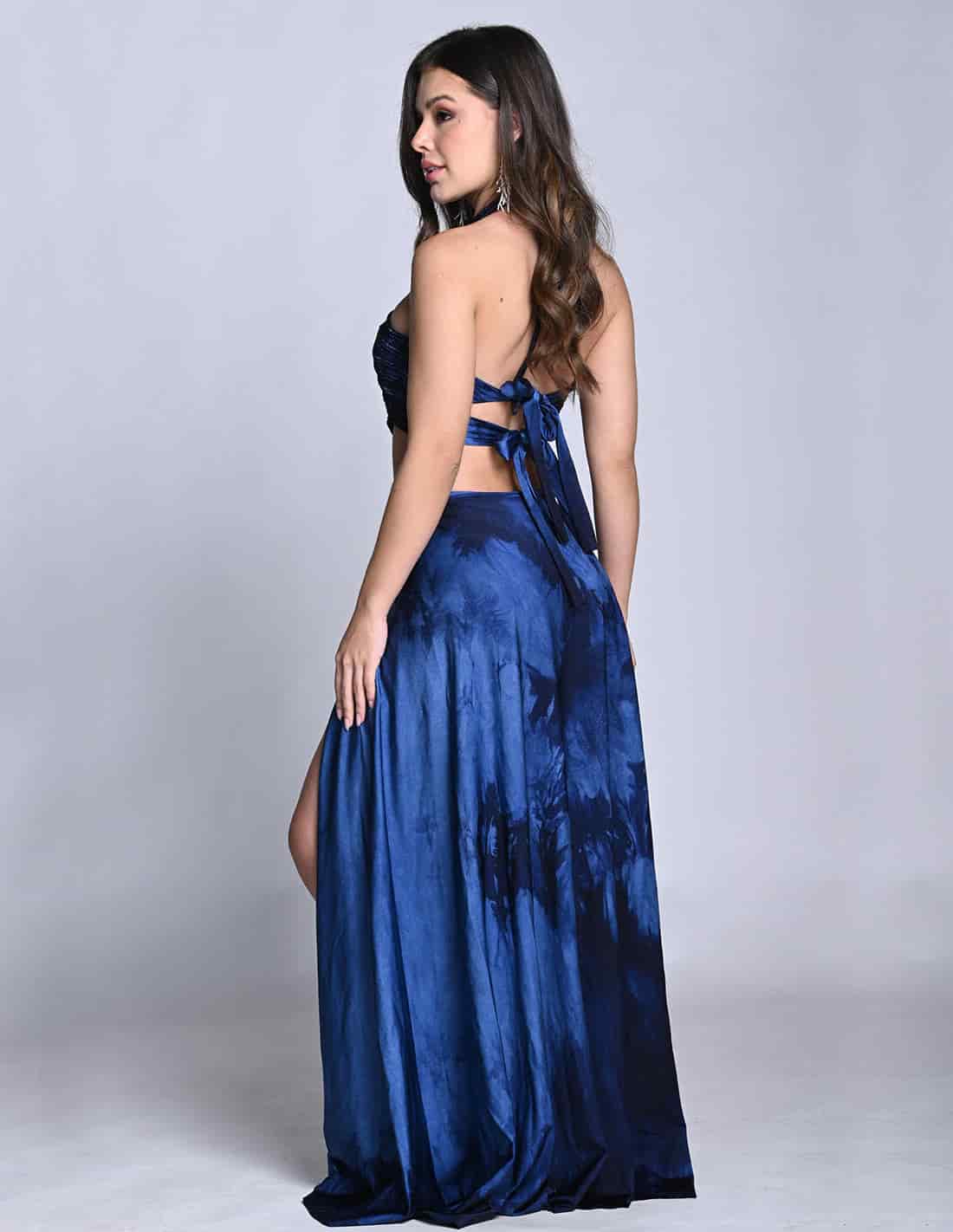 Outfit: Entero Corset & Falda Ventus Night Blue Hand Dyed - miniatura 2