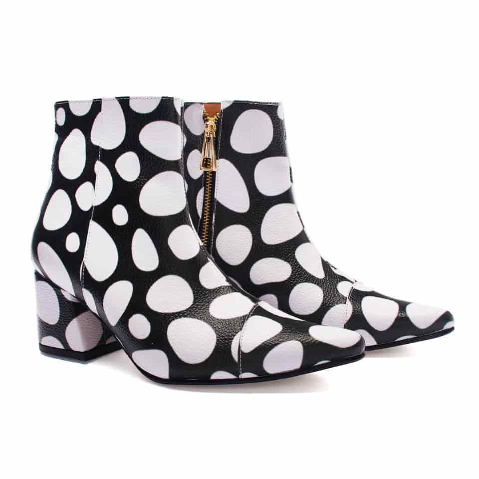 ANKLE boots B&W eggs - miniatura 2