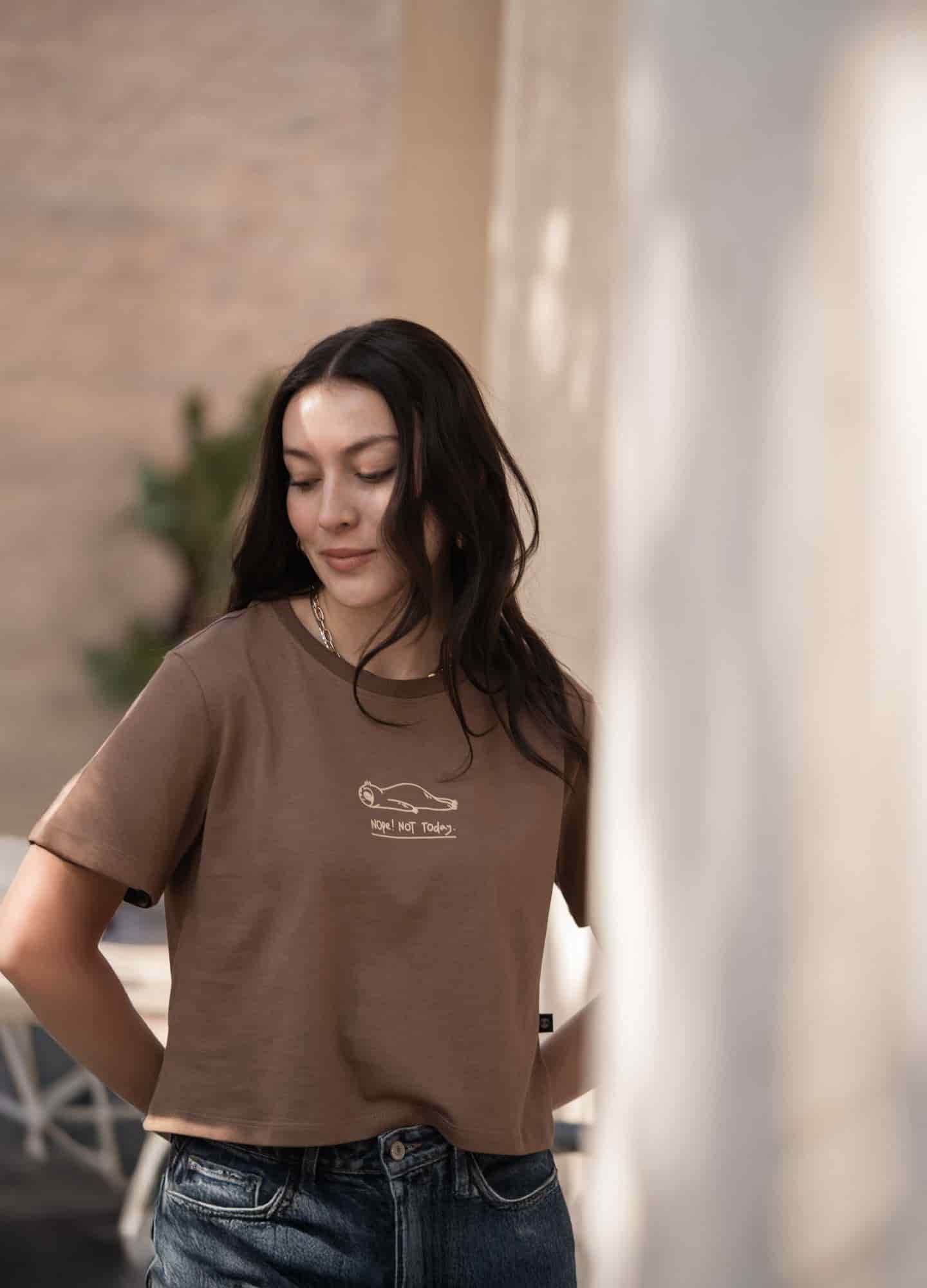 Nop Today Crop Top – Cafe - miniatura 2