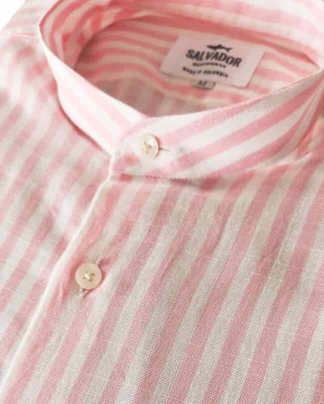 CAMISA NERU BLANCA RAYAS ROSADAS - miniatura 3